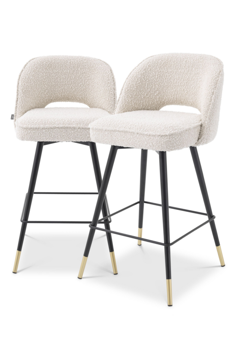 Upholstered Swivel Counter Stool Set (2) | Eichholtz Cliff | Eichholtzmiami.com