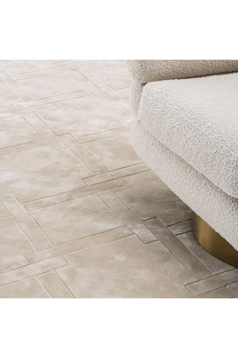 Hand Woven Plush Silver Sand Carpet | Eichholtz La Belle | Eichholtzmiami.com