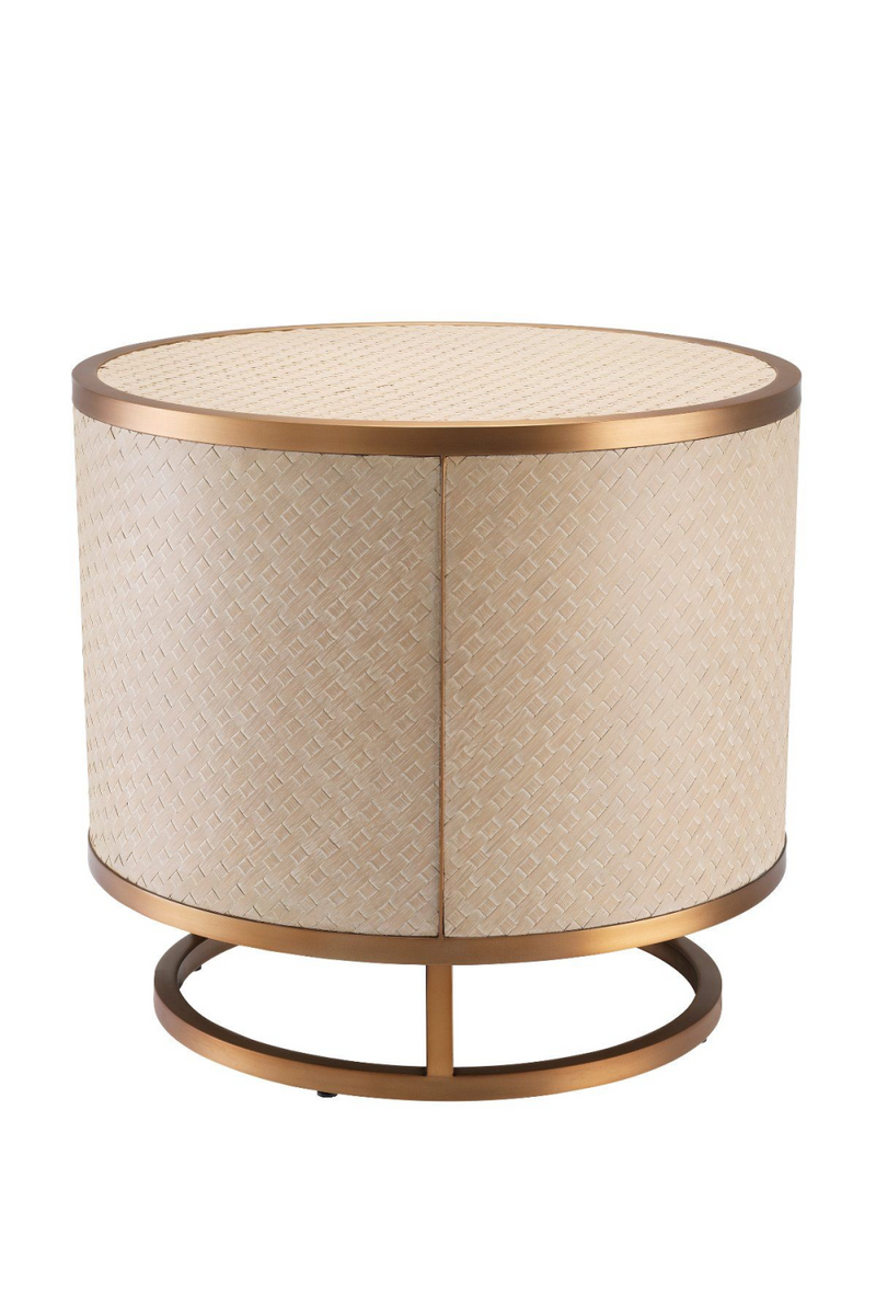 Woven Washed Oak Side Table | Eichholtz Napa Valley | Eichholtzmiami.com