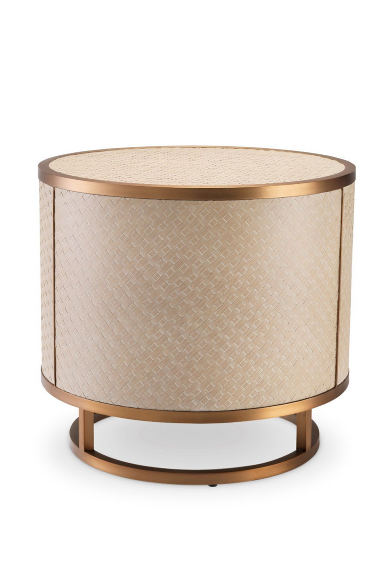 Woven Washed Oak Side Table | Eichholtz Napa Valley | Eichholtzmiami.com