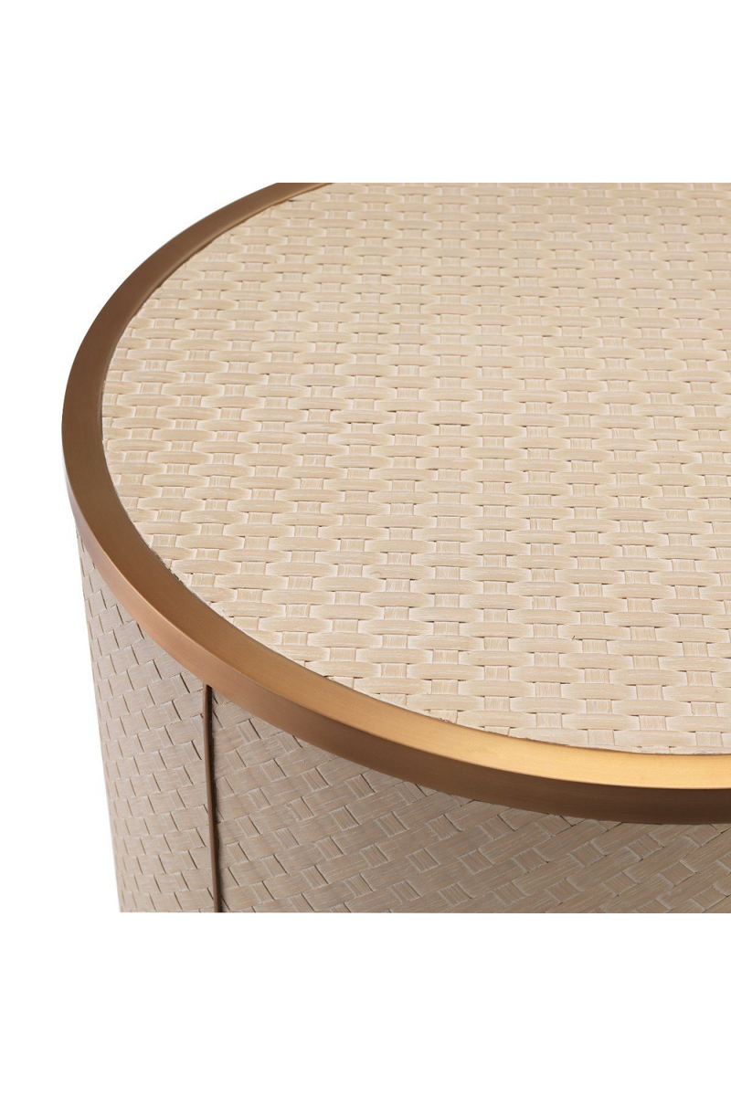 Woven Washed Oak Side Table | Eichholtz Napa Valley | Eichholtzmiami.com