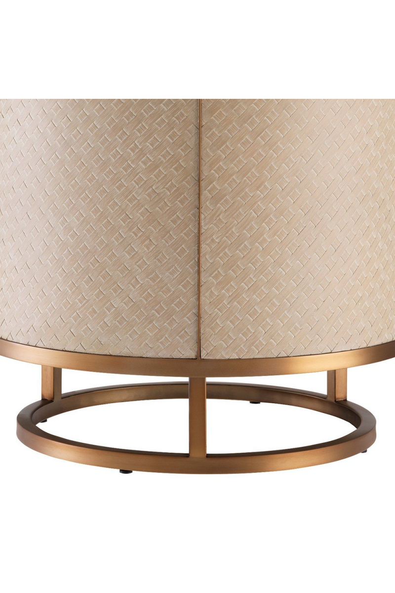 Woven Washed Oak Side Table | Eichholtz Napa Valley | Eichholtzmiami.com