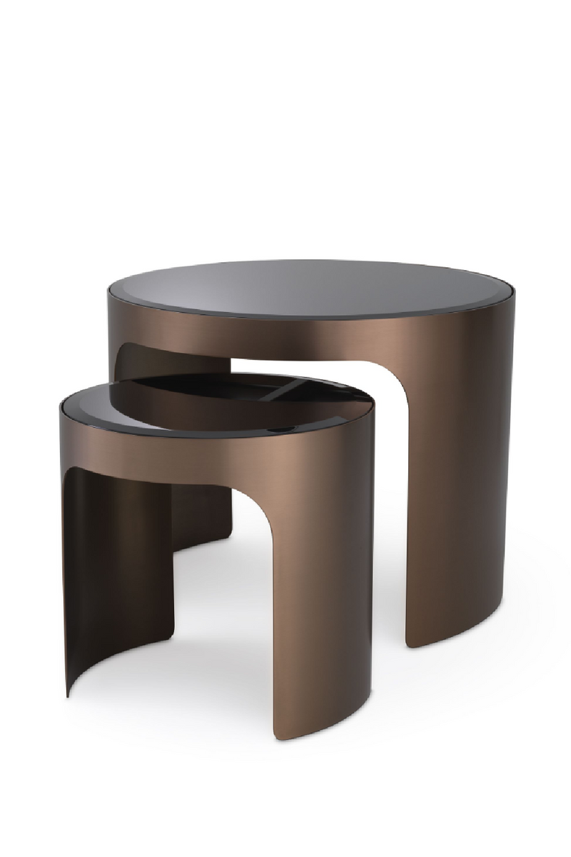 Bevelled Glass Side Tables (2) | Eichholtz Piemonte | Eichholtzmiami.com