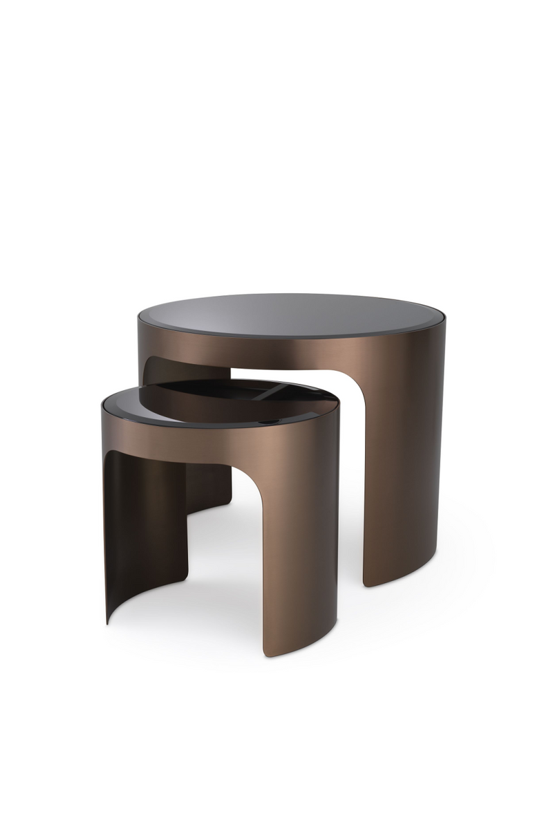 Bevelled Glass Side Tables (2) | Eichholtz Piemonte | Eichholtzmiami.com