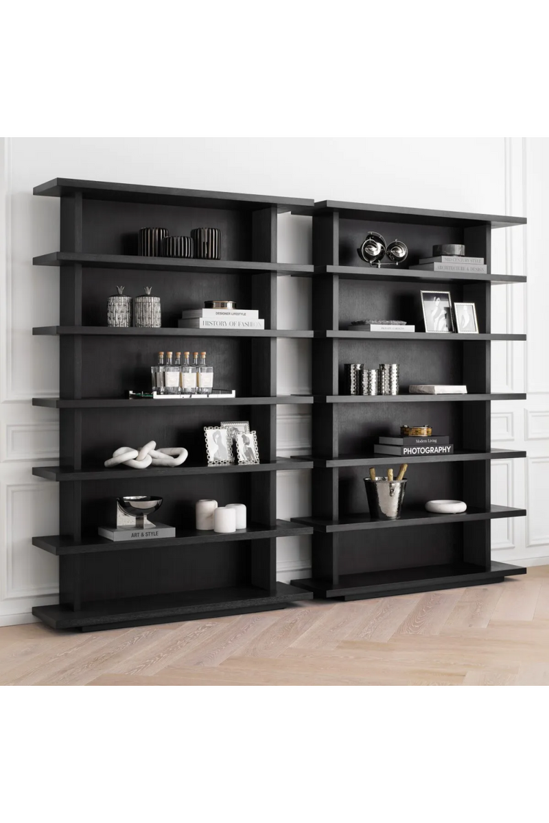 Charcoal Gray Oak Bookcase | Eichholtz Malibu | Eichholtzmiami.com