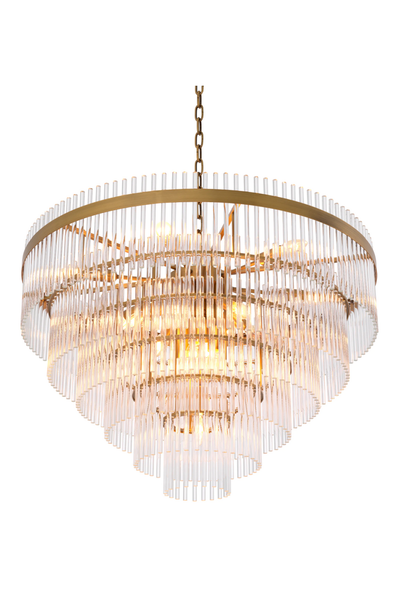 Cascading Glass Rods Chandelier | Eichholtz East | Eichholtz Miami