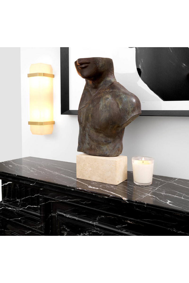 Alabaster Block Wall Lamp | Eichholtz Pandora | Eichholtzmiami.com
