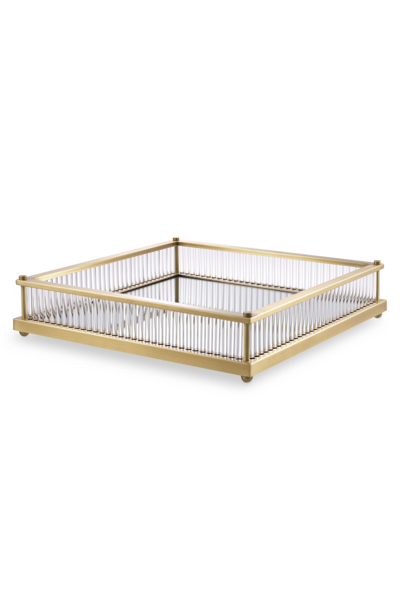 Mirror Bottom Square Tray | Eichholtz Cora | Eichholtzmiami.com