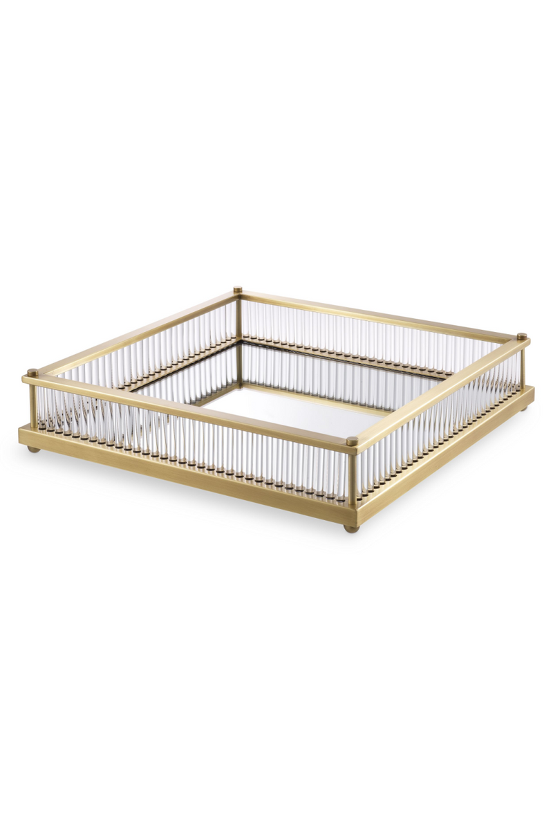 Mirror Bottom Square Tray | Eichholtz Cora | Eichholtzmiami.com