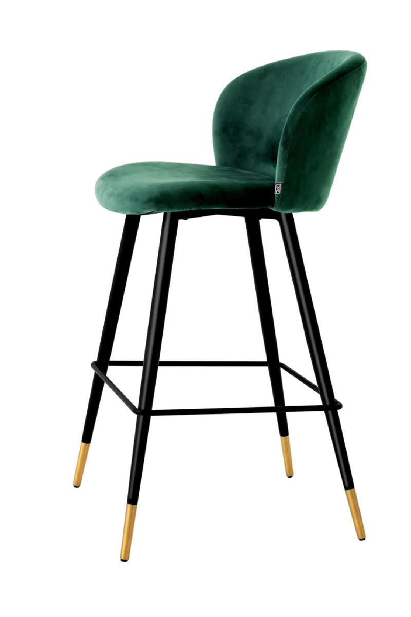 Vintage Inspired Velvet Bar Stool | Eichholtz Volante | Eichholtzmiami.com