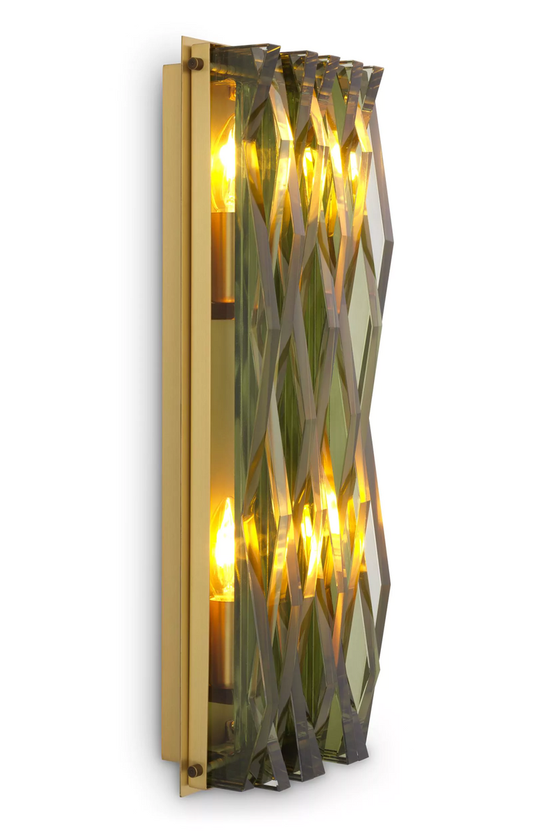 Geometrical Glass Wall Lamp L | Eichholtz Nuvola | Eichholtzmiami.com