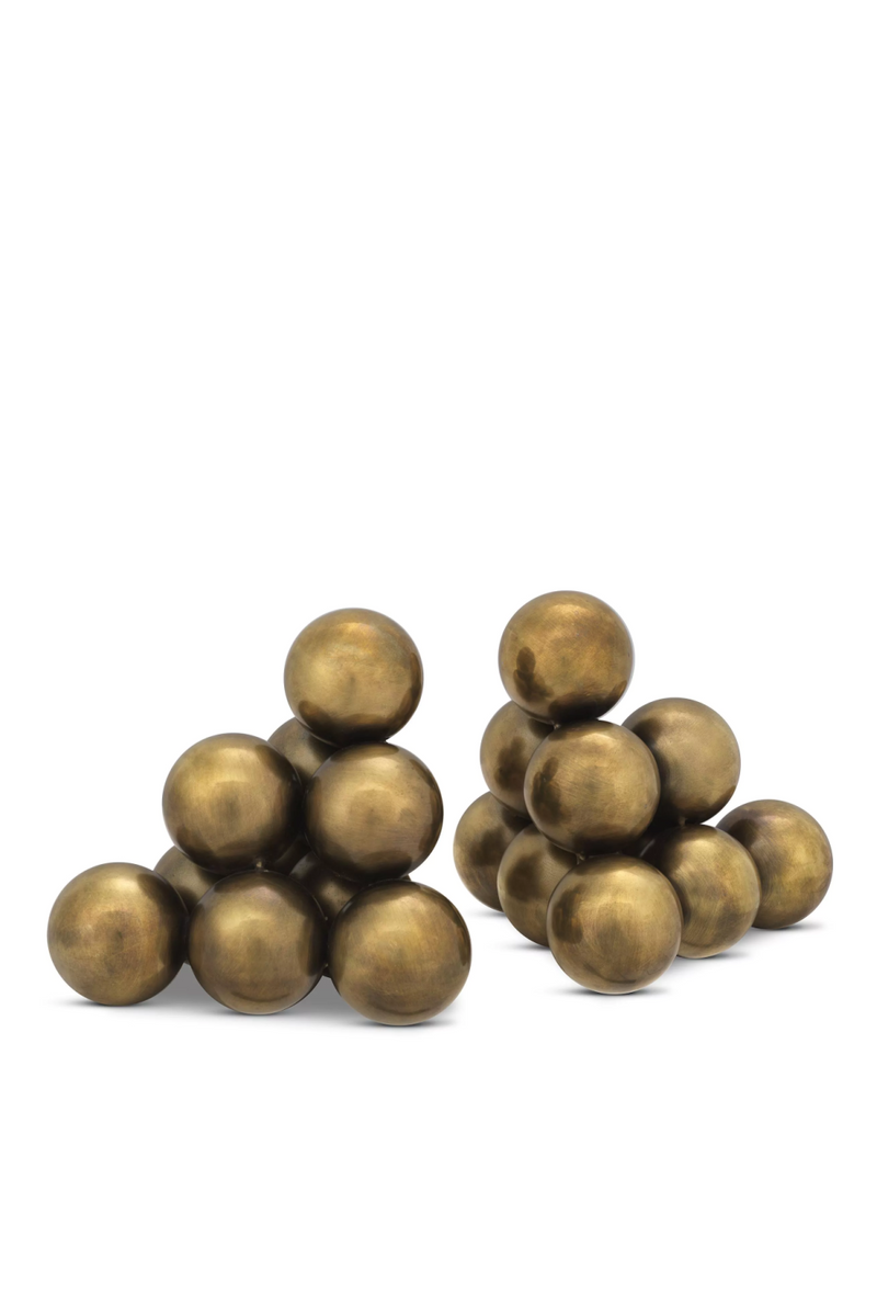 Metallic Orbs Book Ends (2) | Eichholtz Carioca | Eichholtzmiami.com