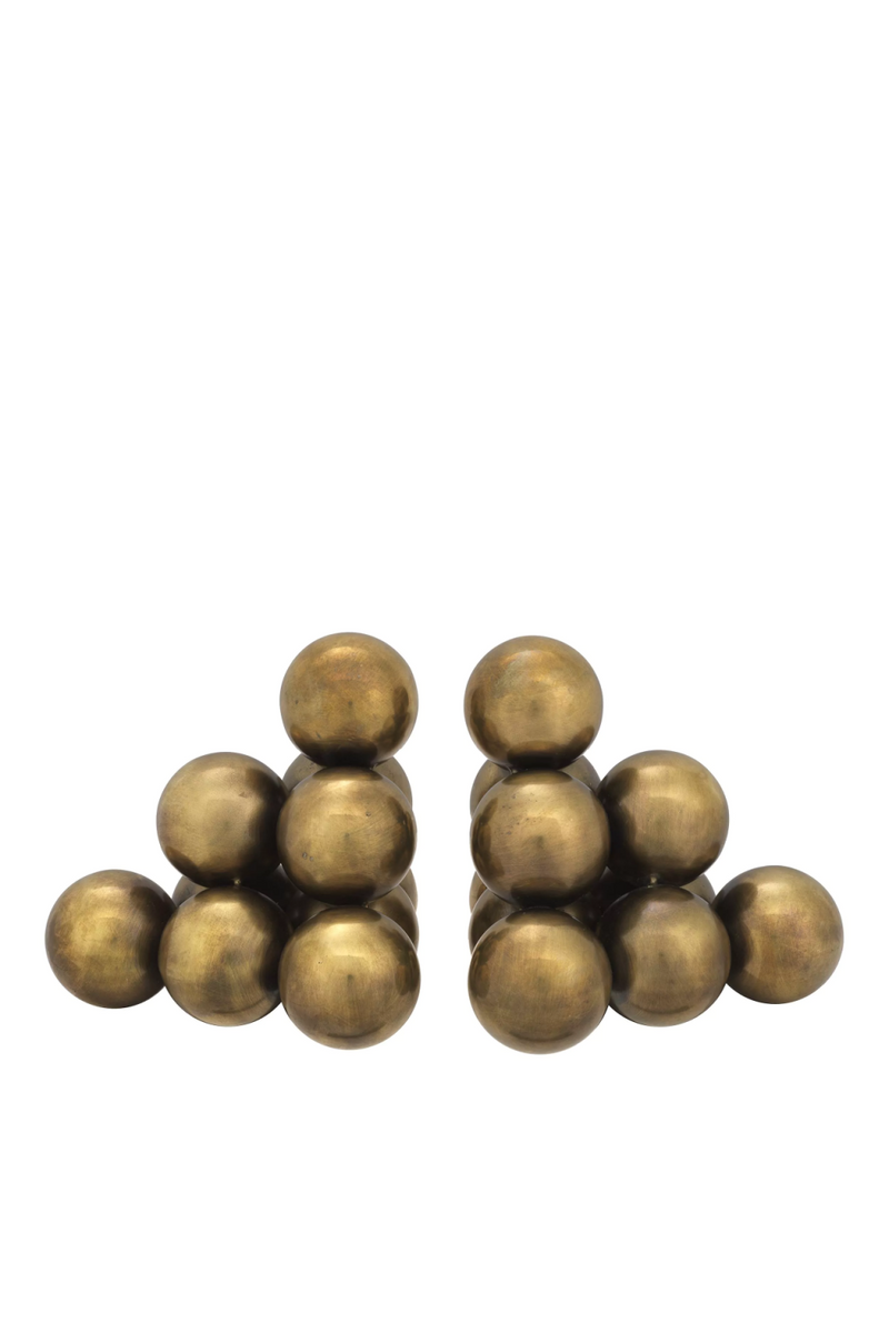 Metallic Orbs Book Ends (2) | Eichholtz Carioca | Eichholtzmiami.com