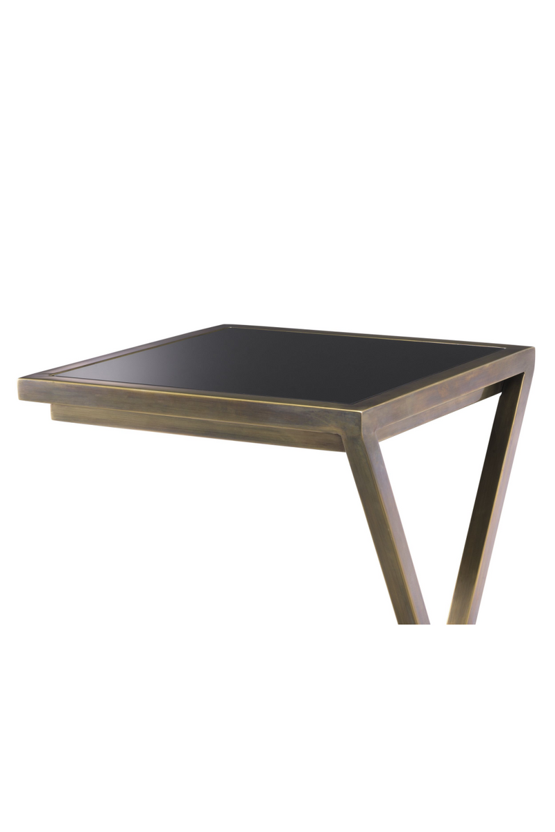 Gunmetal Glass Side Table | Eichholtz Cross | Eichholtzmiami.com