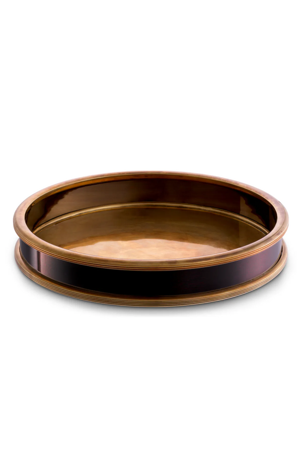 Vintage Brass Round Tray | Eichholtz Ella | Eichholtzmiami.com