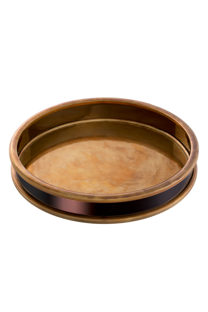 Vintage Brass Round Tray | Eichholtz Ella | Eichholtzmiami.com