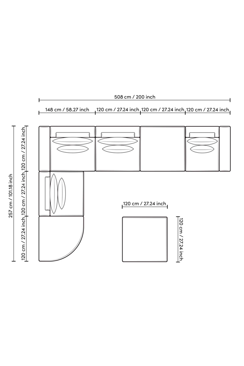 Modular Sofa Lounge | Eichholtz Club | Eichholtzmiami.com