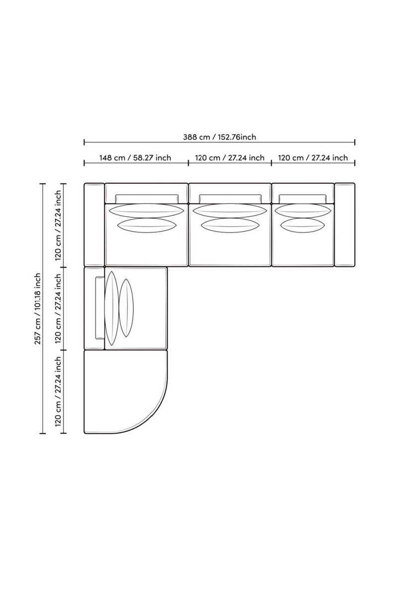 Modular Sofa Lounge | Eichholtz Club | Eichholtzmiami.com