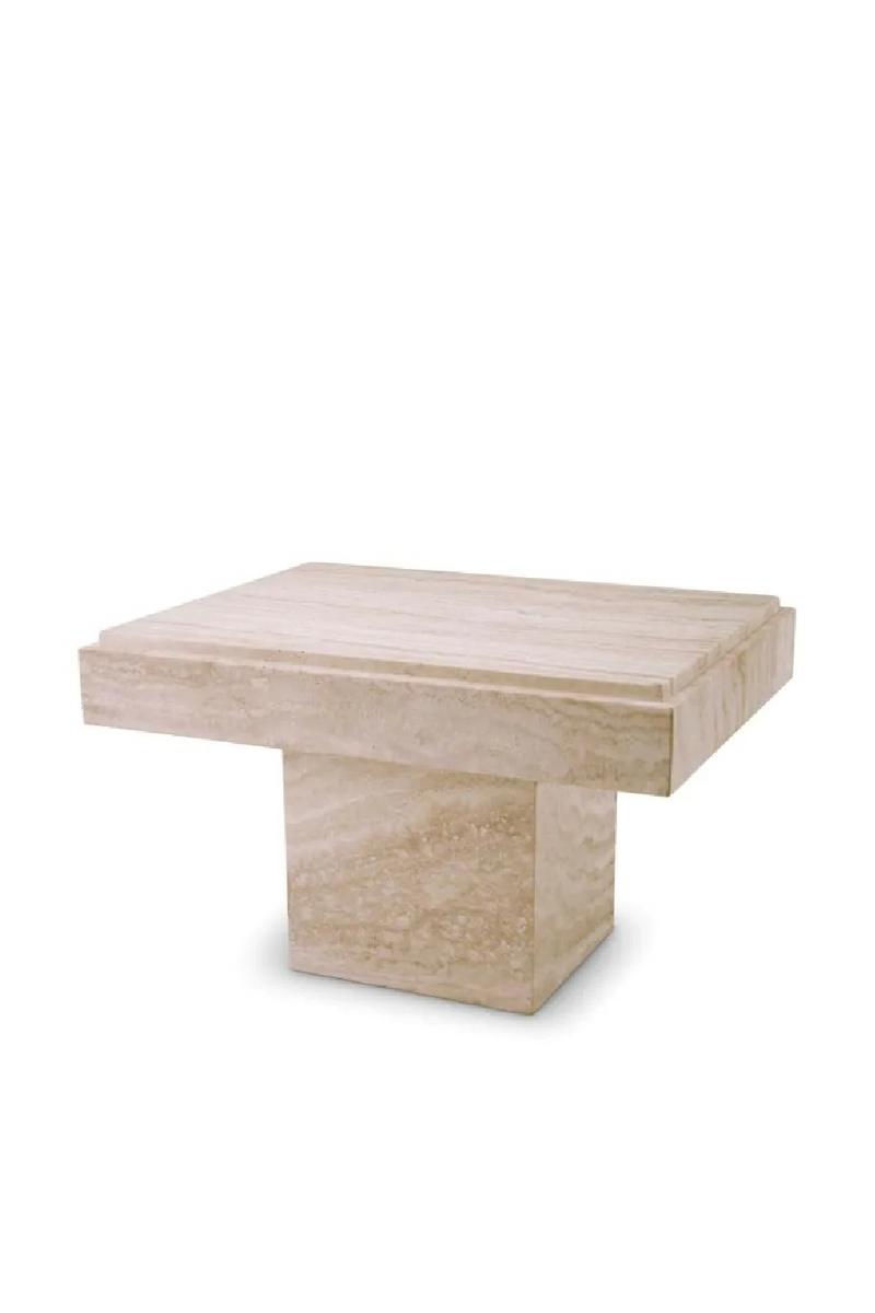 Travertine Central Base Side Table | Eichholtz Sartoria | Eichholtzmiami.com