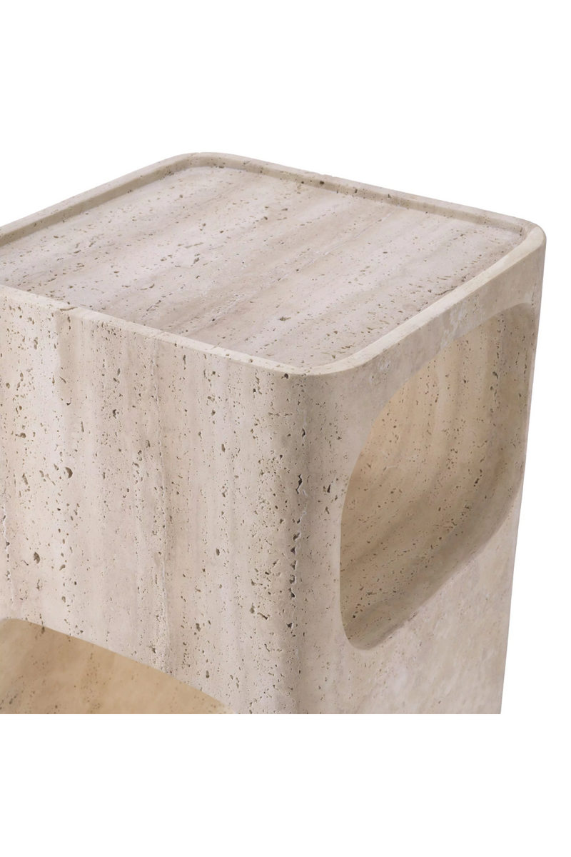 Carved Stone Side Table | Eichholtz Adler | Eichholtzmiami.com