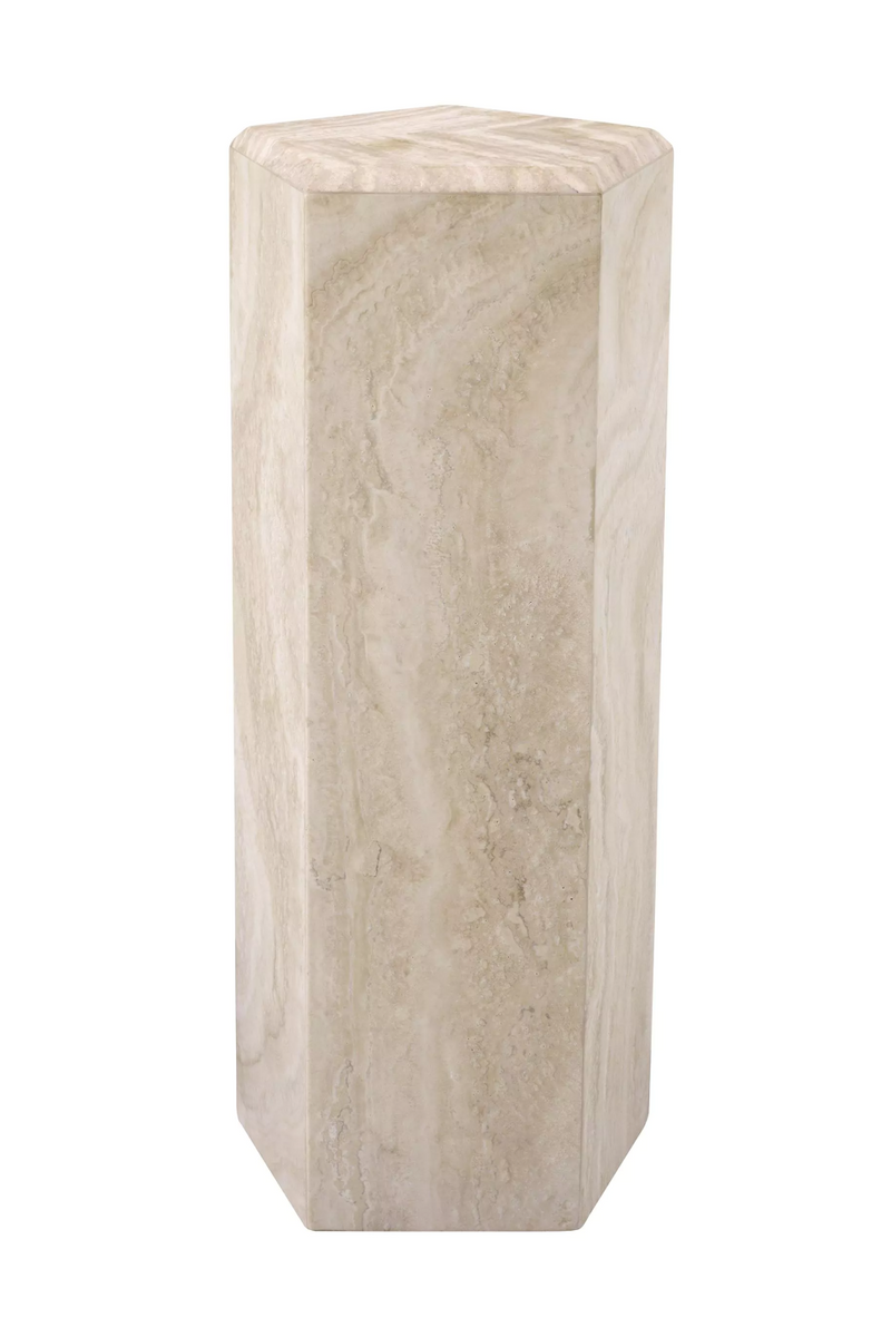 Hexagonal Travertine Column | Eichholtz Cuneo | Eichholtzmiami.com