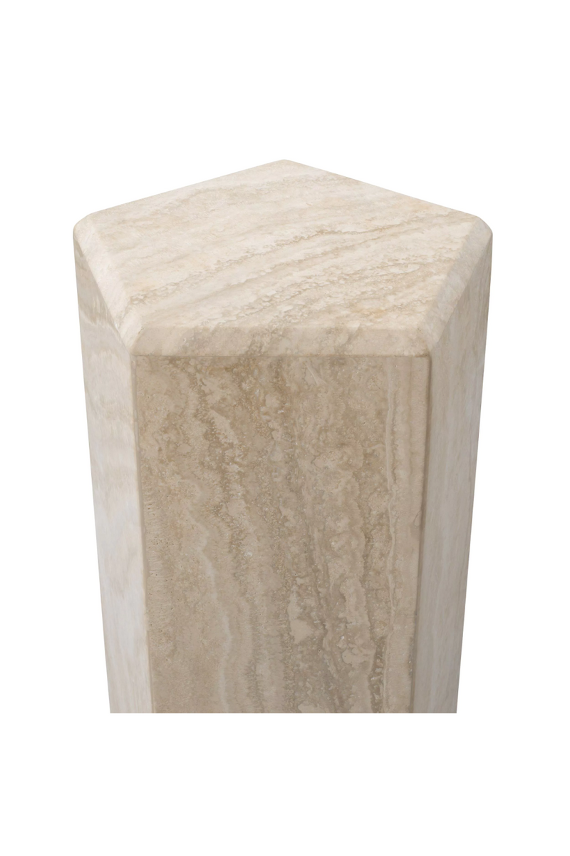 Hexagonal Travertine Column | Eichholtz Cuneo | Eichholtzmiami.com