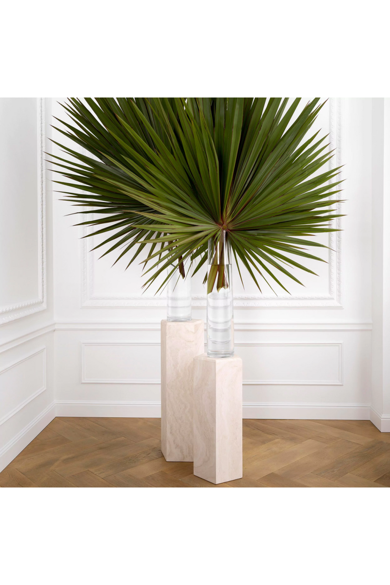 Hexagonal Travertine Column | Eichholtz Cuneo | Eichholtzmiami.com