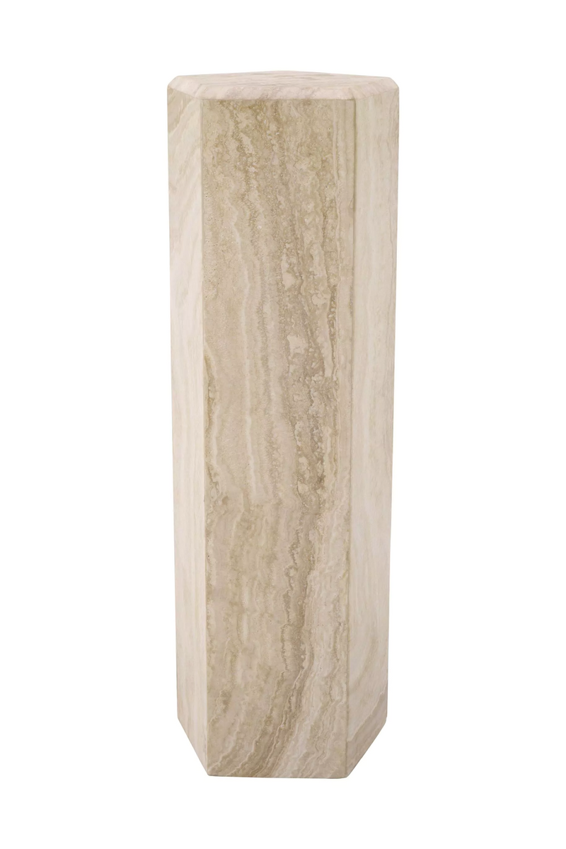 Hexagonal Travertine Column | Eichholtz Cuneo | Eichholtzmiami.com
