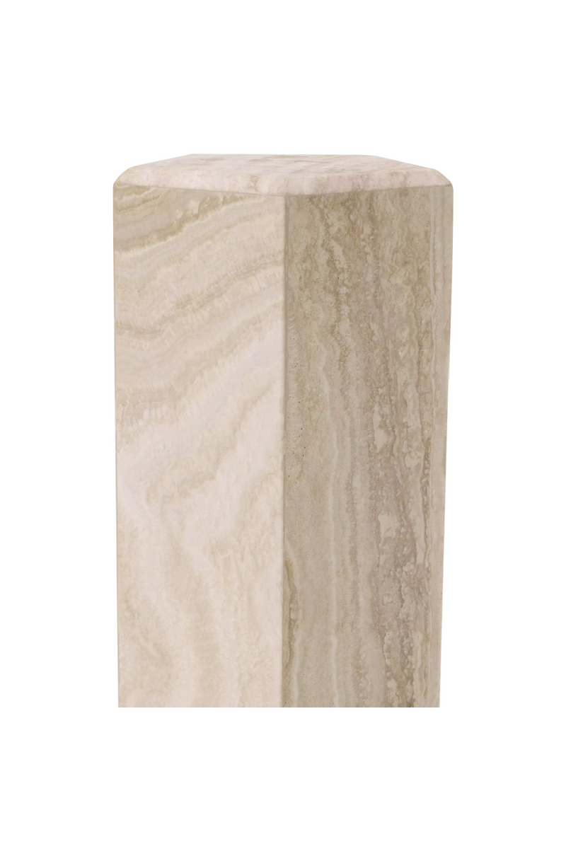 Hexagonal Travertine Column | Eichholtz Cuneo | Eichholtzmiami.com