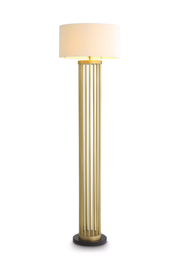 Antique Brass Floor Lamp | Eichholtz Condo | Eichholtzmiami.com