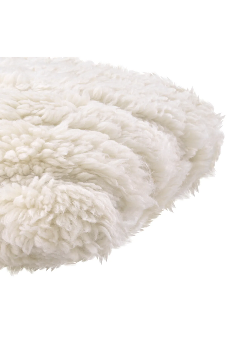 White Hand-Tufted Wool Cushion | Eichholtz Andres | Eichholtzmiami.com