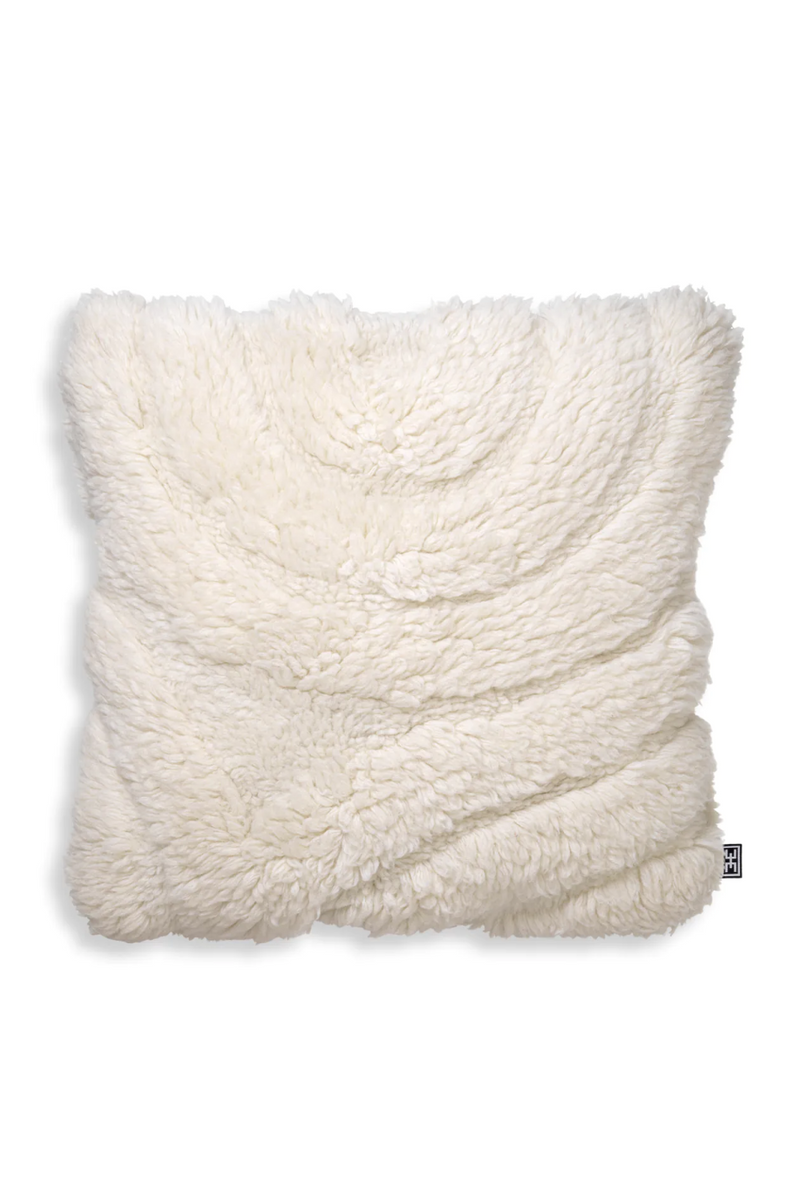 White Hand-Tufted Wool Cushion | Eichholtz Andres | Eichholtzmiami.com