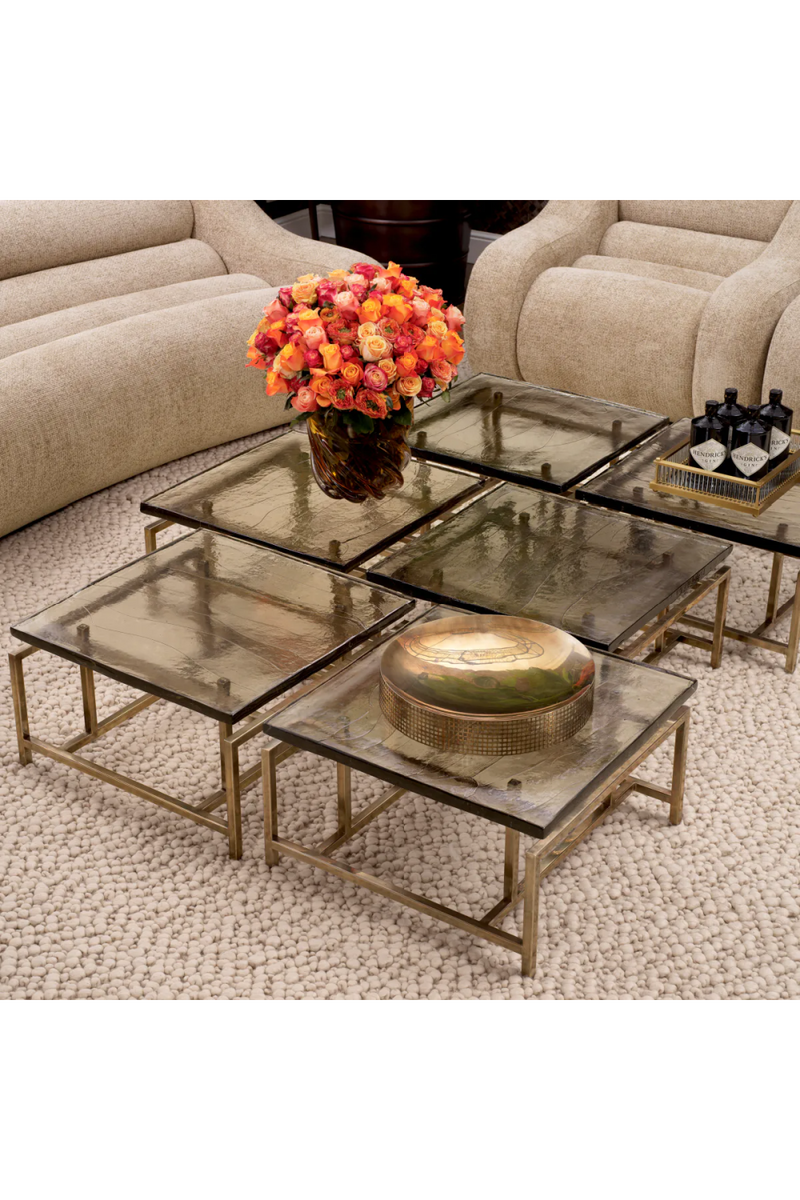 Handmade Glass Coffee Table | Eichholtz Schlumberg | Eichholtzmiami.com