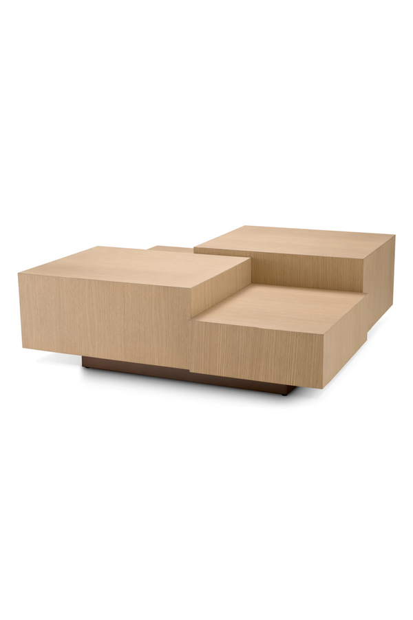 Oak Geometrical Coffee Table | Eichholtz Nerone | Eichholtzmiami.com