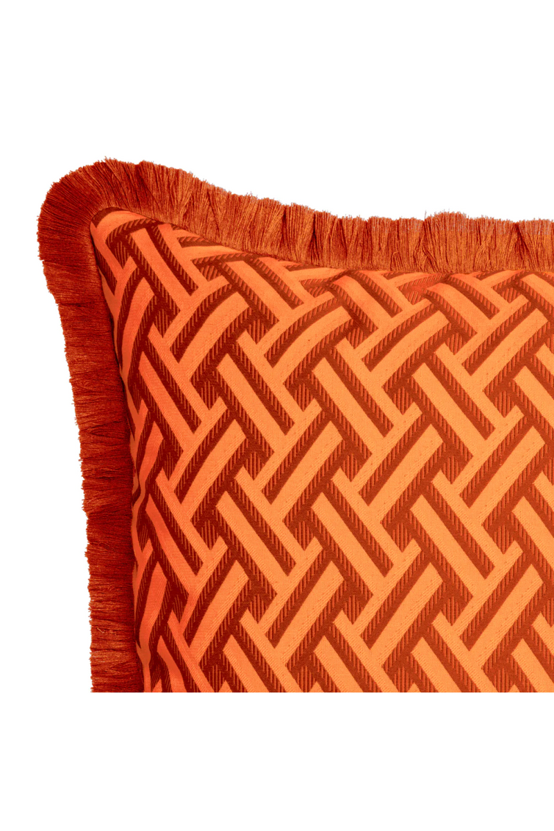 Orange Fringed Cushion | Eichholtz Doris | Eichholtzmiami.com
