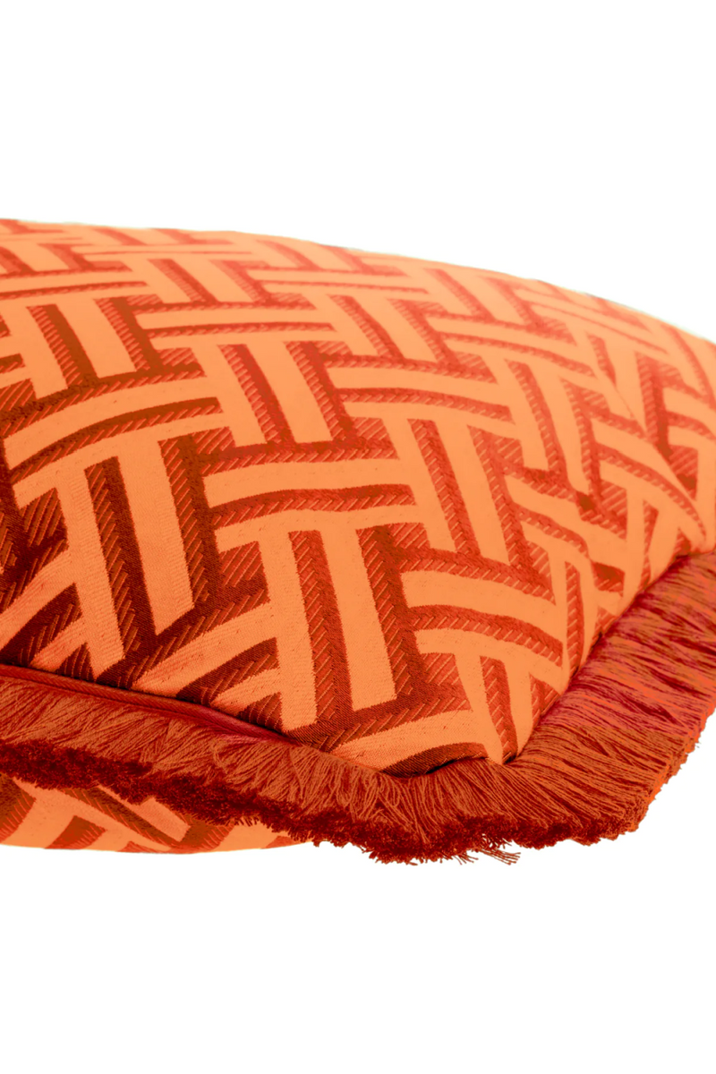Orange Fringed Cushion | Eichholtz Doris | Eichholtzmiami.com
