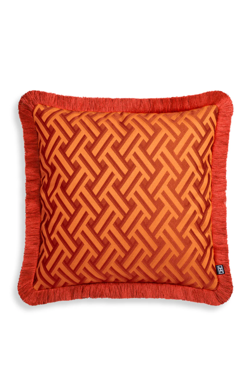Orange Fringed Cushion | Eichholtz Doris | Eichholtzmiami.com
