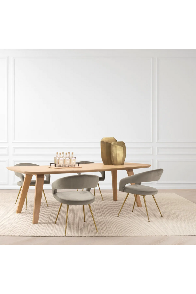Oak Scandinavian Dining Table | Eichholtz Glover | Eichholtzmiami.com