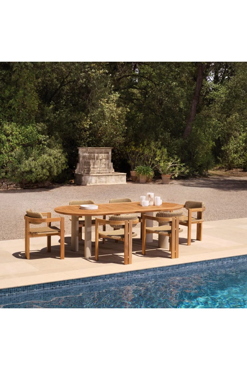 Oval Teak Outdoor Dining Table | Eichholtz Mogador | Eichholtzmiami.com