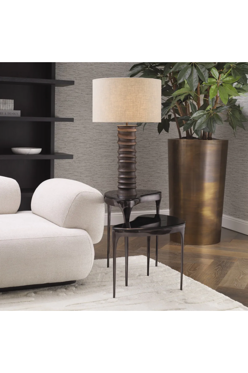 Black Bevelled Glass Side Tables (2) | Eichholtz Zena | Eichholtzmiami.com