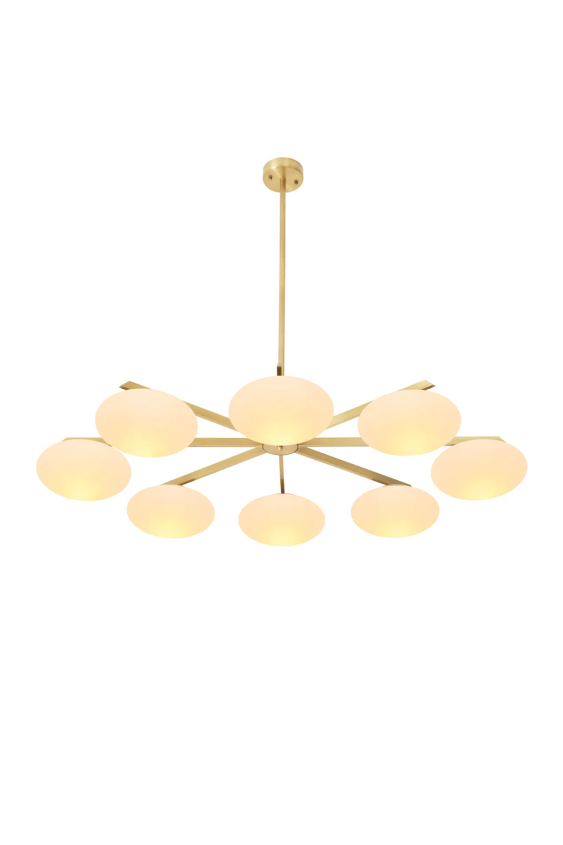 Elliptical White Glass Chandelier | Eichholtz Evergreen | Eichholtzmiami.com