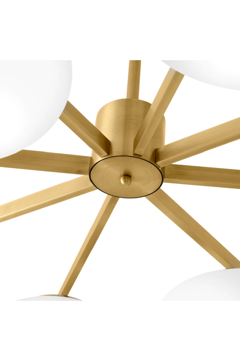 Elliptical White Glass Chandelier | Eichholtz Evergreen | Eichholtzmiami.com