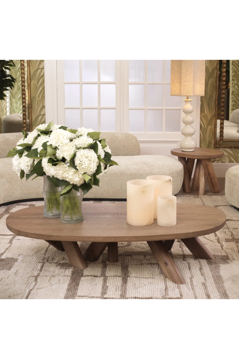 Oval Oak Coffeee Table | Eichholtz Bayshore | Eichholtzmiami.com