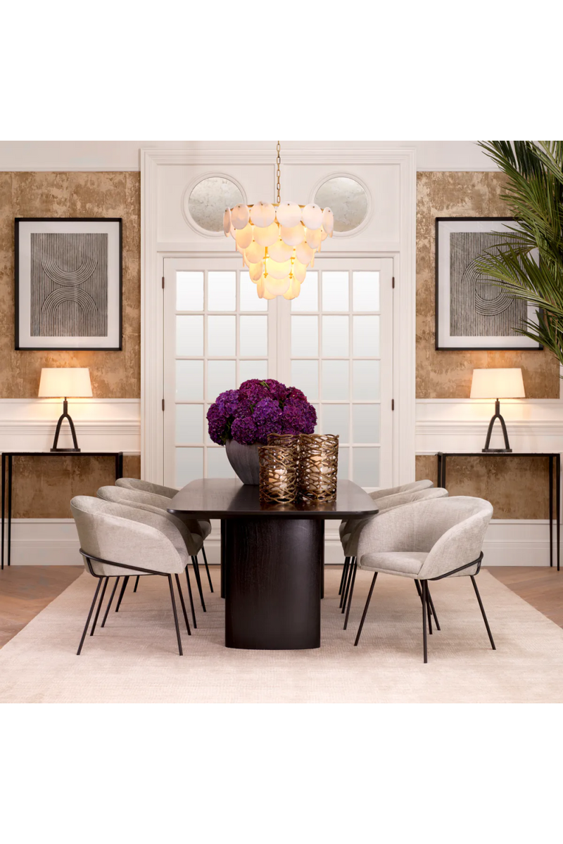 Tiered Alabaster Chandelier | Eichholtz Clementina | Eichholtzmiami.com