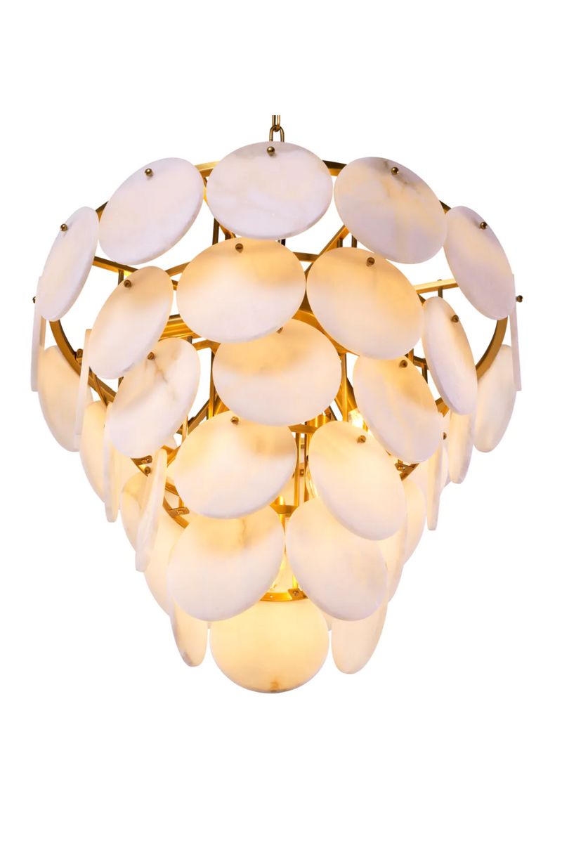 Tiered Alabaster Chandelier | Eichholtz Clementina | Eichholtzmiami.com