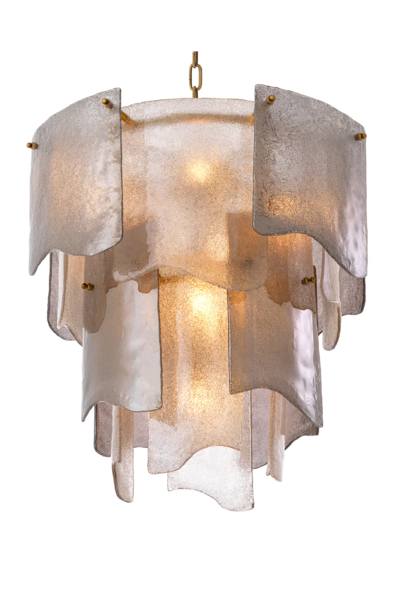 Tiered Glass Modern Chandelier | Eichholtz Asinara | Eichholtzmiami.com
