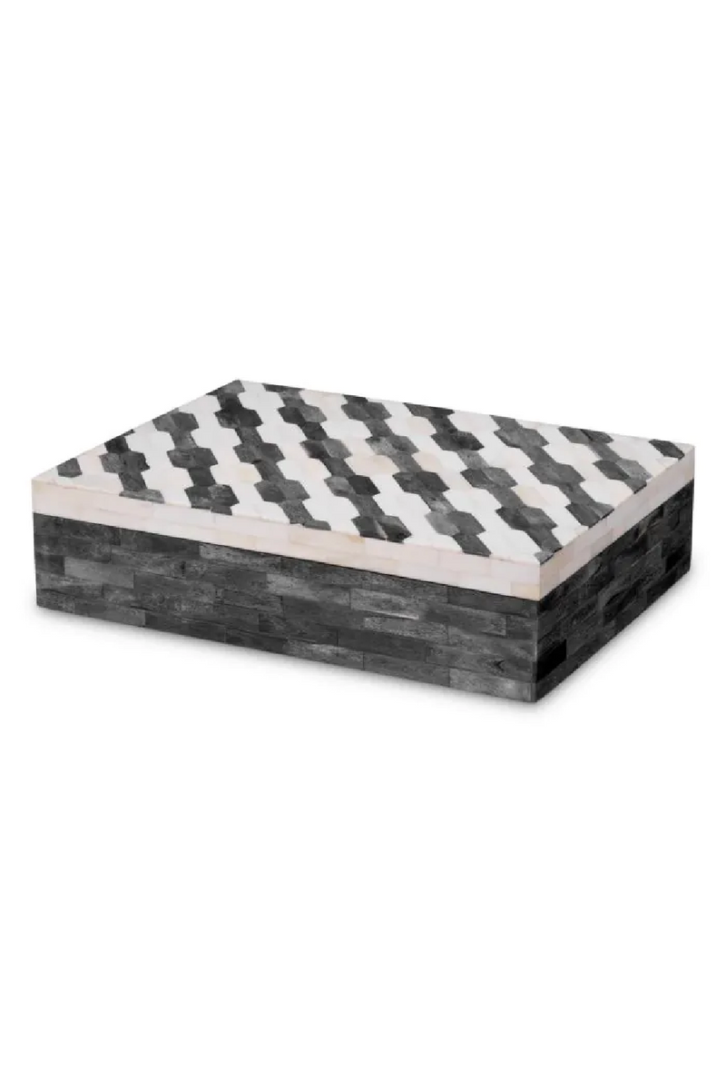 Gray Patterned Box | Eichholtz Rodeo | Eichholtzmiami.com