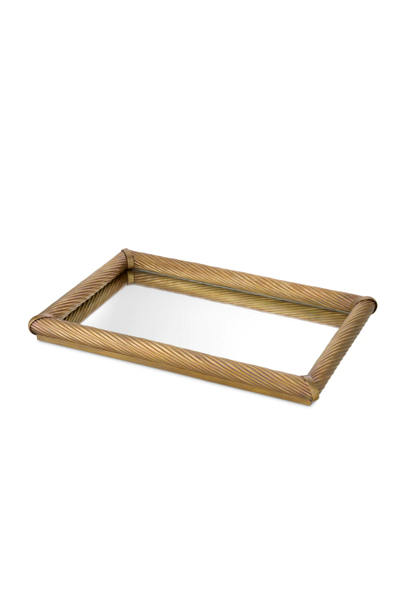 Vintage Brass Rectangular Tray | Eichholtz Salvi | Eichholtzmiami.com