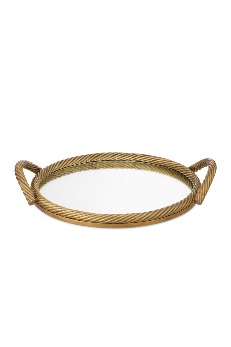 Vintage Brass Round Tray | Eichholtz Salvi | Eichholtzmiami.com