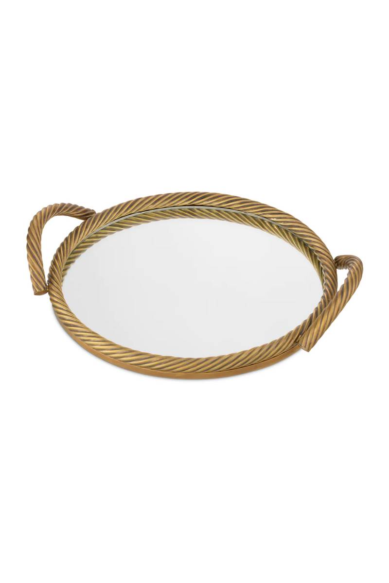 Vintage Brass Round Tray | Eichholtz Salvi | Eichholtzmiami.com